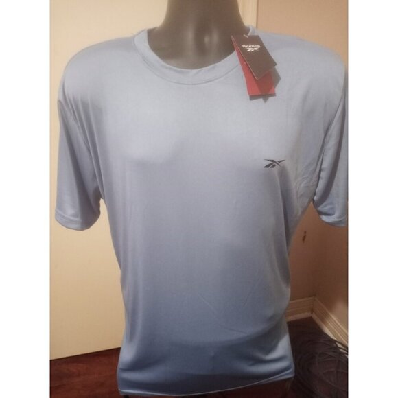 New Reebok XL Athletic Training Short Sleeve Tech Tee Crew Neck Men's T-Shirt - Picture 1 of 12